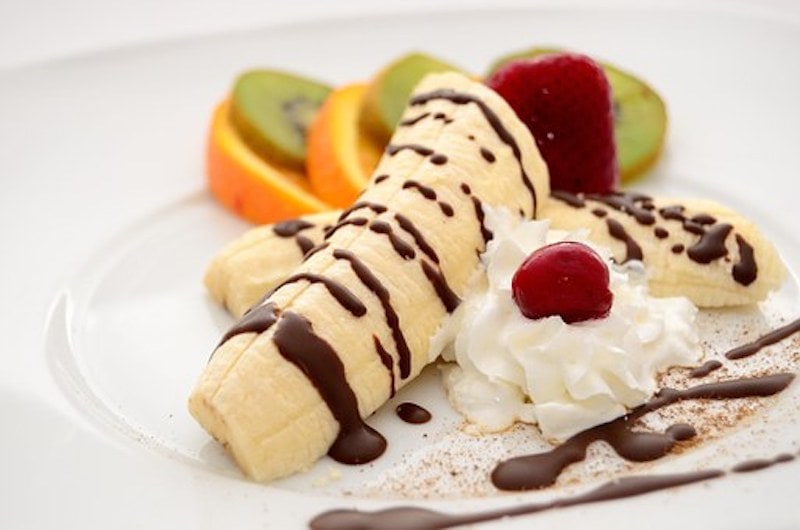 Weinbrand-Bananen Dessert Weinbrand-Bananen Dessert