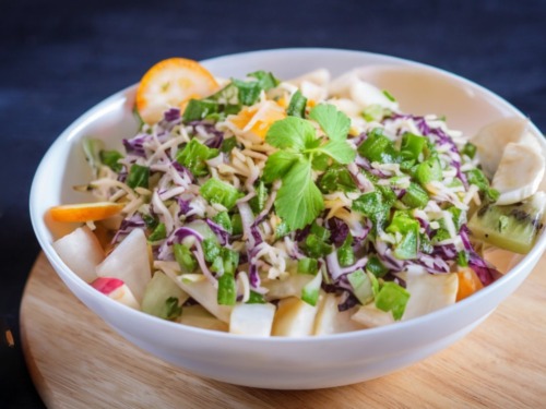 Omas Obstsalat mit Rotkohl 3 obstsalat-rotkohl-rezept