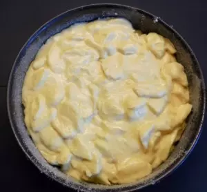 Apfelkuchen roh