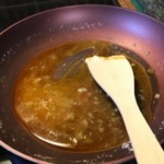 Leckerer Karamellpudding 3 Zucker in der Pfanne