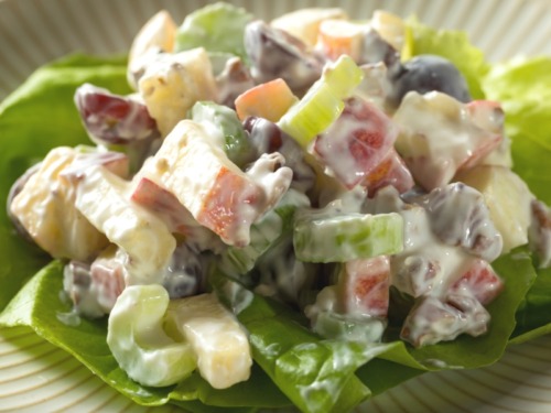 Party-Käsesalat mit Äpfeln und Mandarinen - Oma Kocht