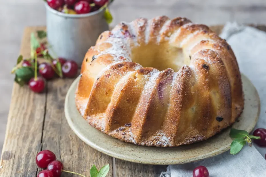Omas saftiger Bierkuchen mit Cocktailkirschen 1