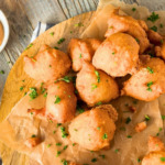 Champignons im Bierteig mit Sauce Tartare 7 frittierte Pilze in Bierteig