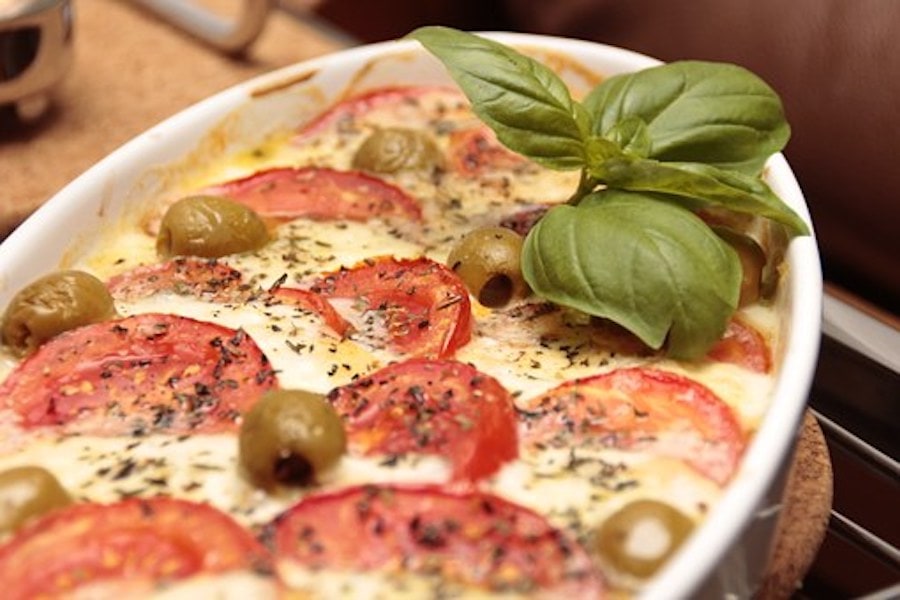 Rezept-Suche 247 Auflauf mit Grünkern und Tomaten