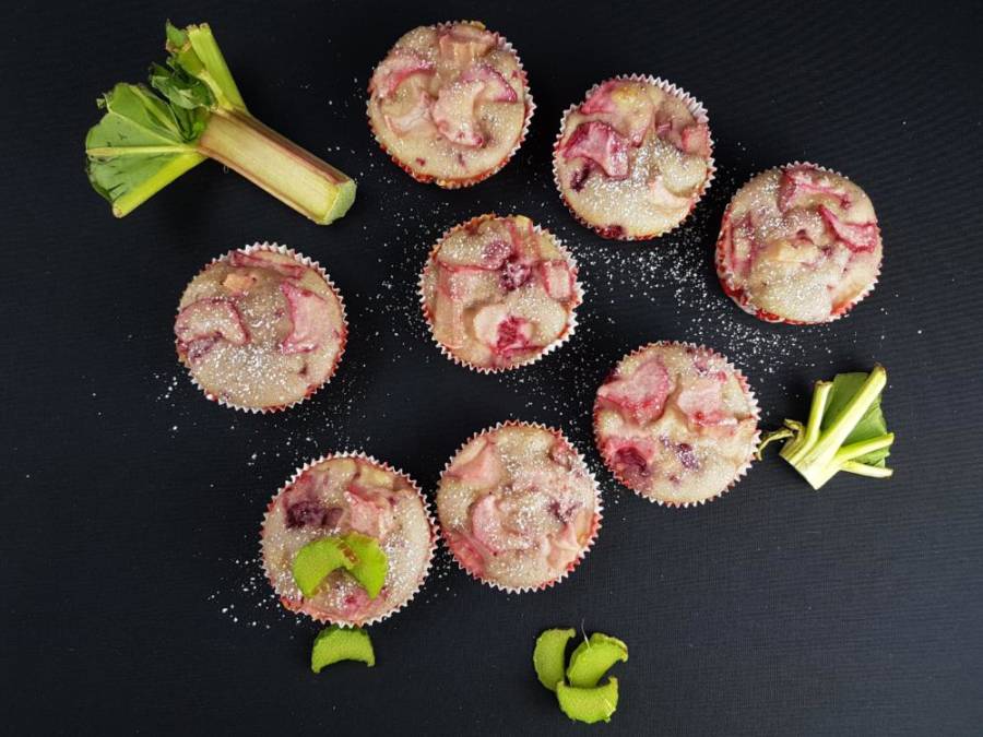 Unvergleichliche Rhabarber-Himbeer-Muffins 1