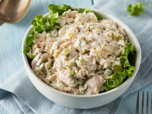 Omas Geflügelsalat mit Apfel für Genießer 3 gefluegelsalat-apfel-eier
