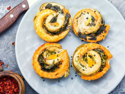 Omas deftiges Weihnachtsessen 24 Fischrollen