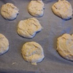 Amerikaner Teig auf dem Backblech