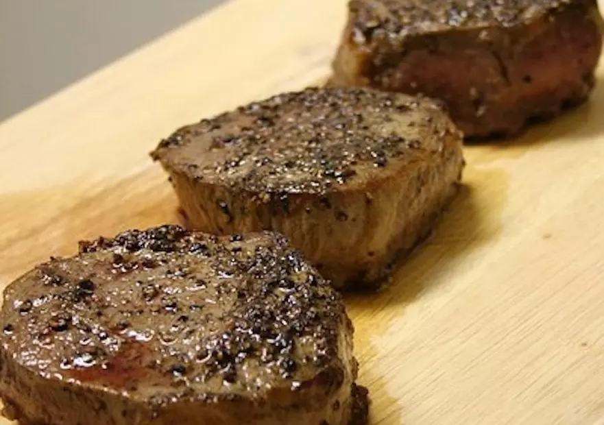 Wildschweinsteaks gegartr