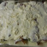 Überbackener Porree mit Sahne