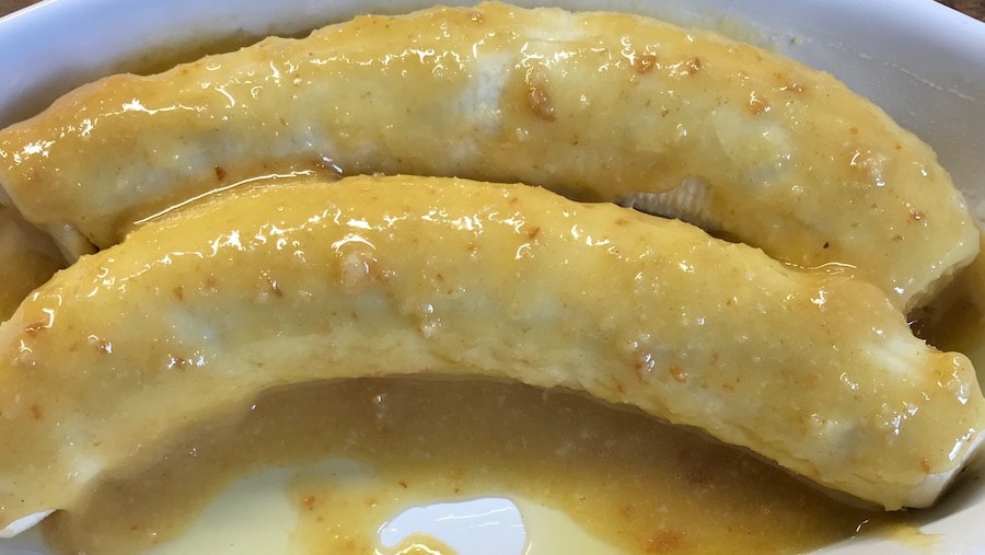 Bananen vorbereitet