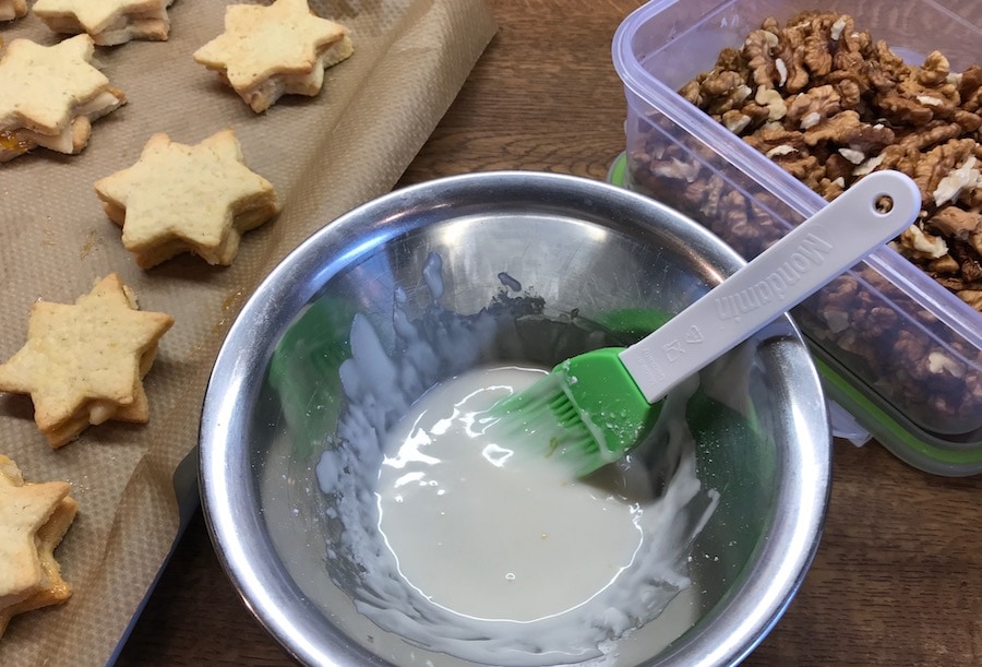 Kekse mit Rumglasur