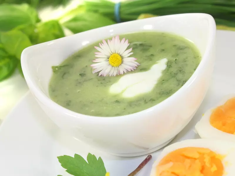 Vegetarische Kartoffel-Kräuter-Suppe: 2