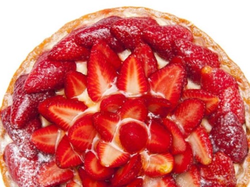 Lebkuchen Torte mit Erdbeeren