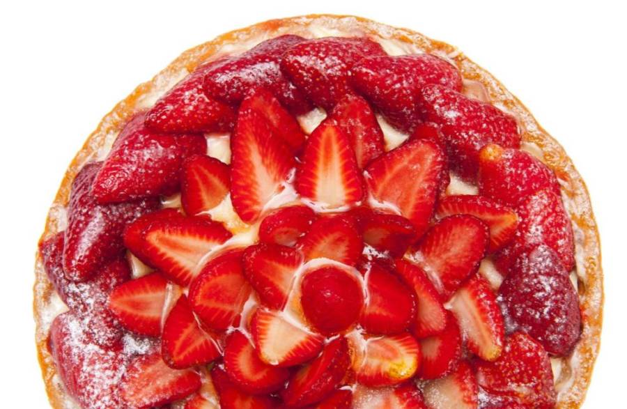 Lebkuchen-Torte mit Erdbeeren 1