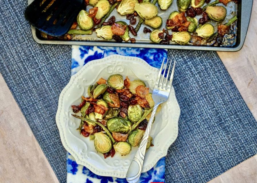 Ofen-Rosenkohl mit Honig und Speck - Oma Kocht