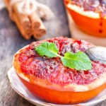 Ueberbackene-grapefruit-pampelmuse-fruehstück-obst-rezept-gratiniert