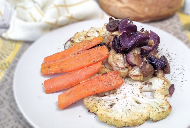 Kross geröstetes Low-Carb Ofengemüse 1 Roestgemuese-vegan-lowcarb-abnehmen-rezept-Ofen2
