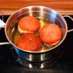 Krapfen ausbacken
