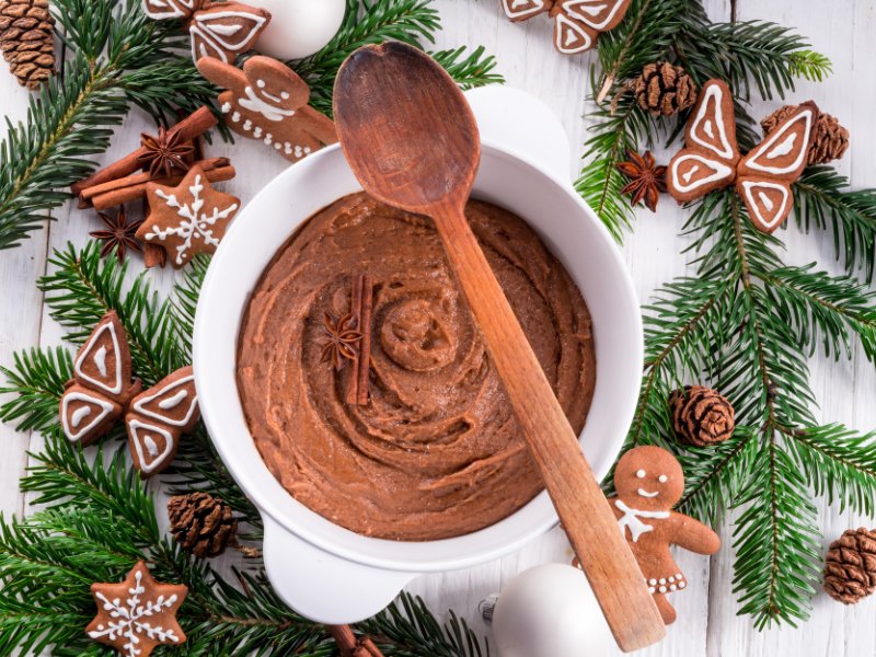 Omas schnelle Gewürz-Lebkuchen 2 lebkuchenteig-schuessel