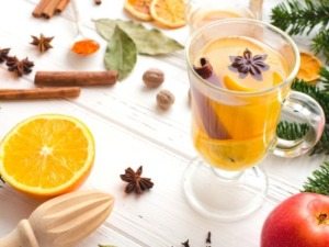 Orangen vanille glühwein