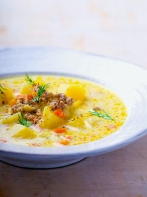 Käsesuppe_porree_lauch