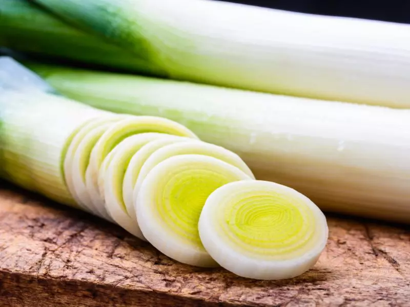 porree geschnitten