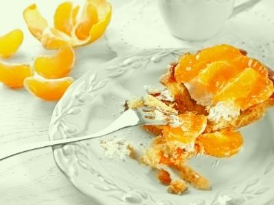 Fantakuchen vom Blech mit Mandarinen 2