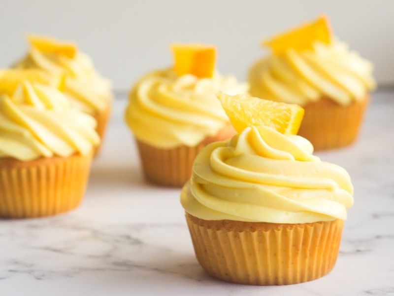 Fruchtige Orangen-Cupcakes mit Buttercreme 1