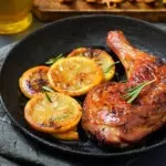 Hähnchen-grill-beine-zitronen