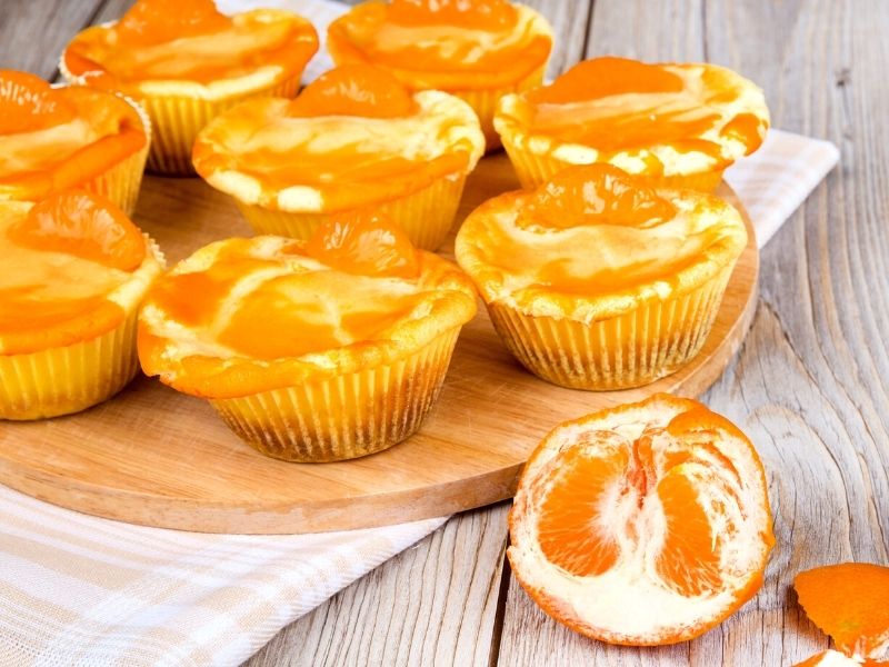 Käsekuchenmuffins mit Mandarinen 1