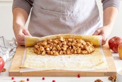 Selbstgemachter Strudelteig - ein Grundrezept 3 strudel-füllen