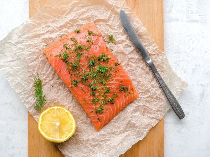 Gebeizter Lachs (Graved Lachs), hausgemacht 1