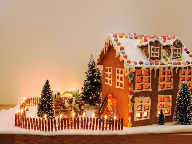 Einfaches Lebkuchenhaus backen 5 Einfaches Lebkuchenhaus backen 3