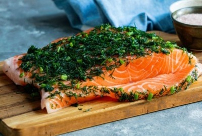 Gebeizter Lachs (Graved Lachs), hausgemacht 6 lachs-krauter