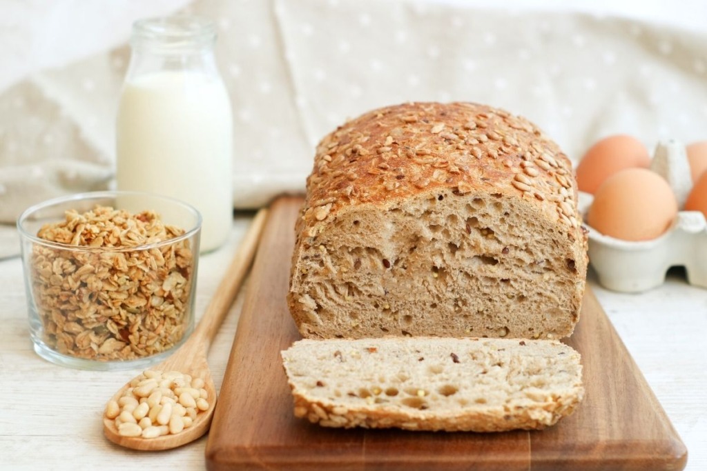 Low-Carb Leinsamenbrot mit Quark 1 leinsamen-lowcarb-brot