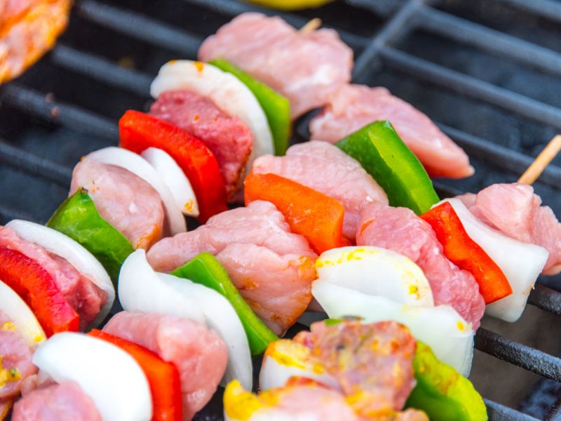Einfaches Schaschlik-Rezept 1 schaschlik-roh