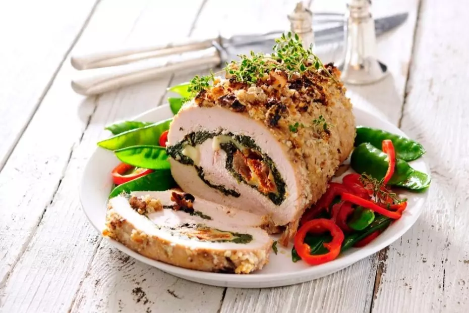 putenrollbraten-spinat