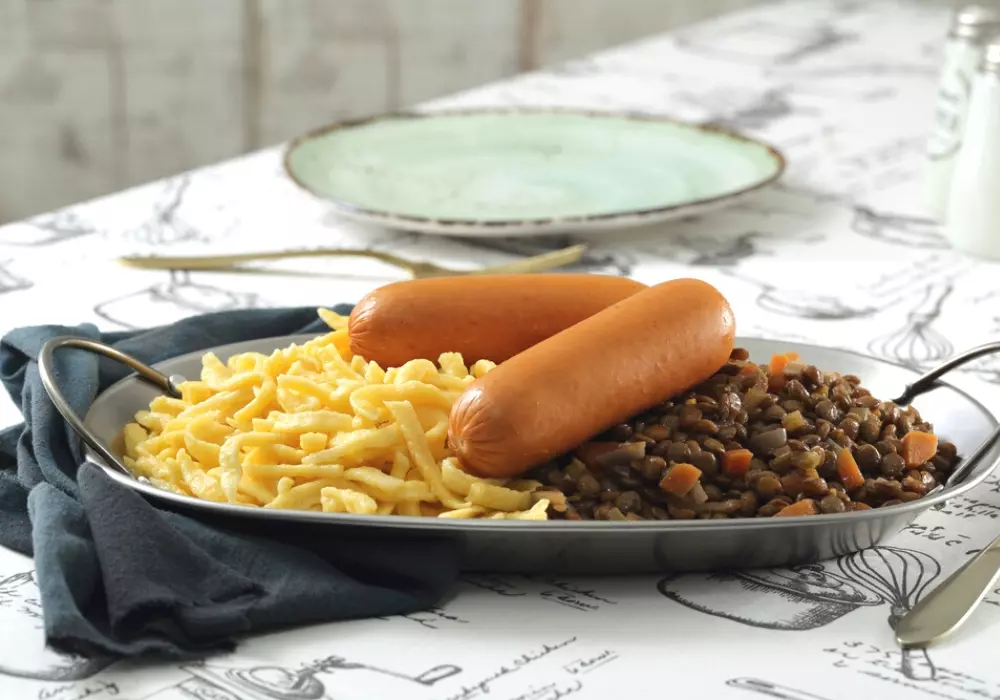 Klassische Linsen mit Spätzle 2