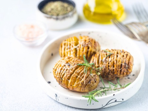 Hasselback-Kartoffeln, gefüllte Fächerkartoffeln 6 Hasselback-Kartoffeln-rezept