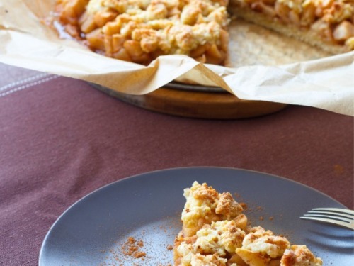 Knuspriger Apfelkuchen mit Rosinen und Nüssen 4 apfelnusskuchen-rosinen-zimt