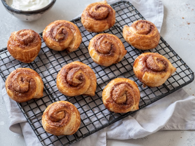 Zimtschnecken mit Blätterteig 1 blatterteig-zimtschnecken