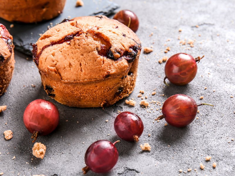 Saftige Stachelbeermuffins, schön fruchtig 1