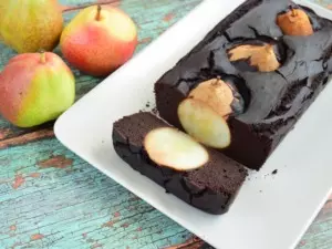 versunkener-schoko-birnenkuchen-rezept