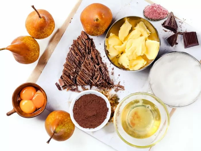 Omas würziger Schoko-Birnen-Kuchen 1