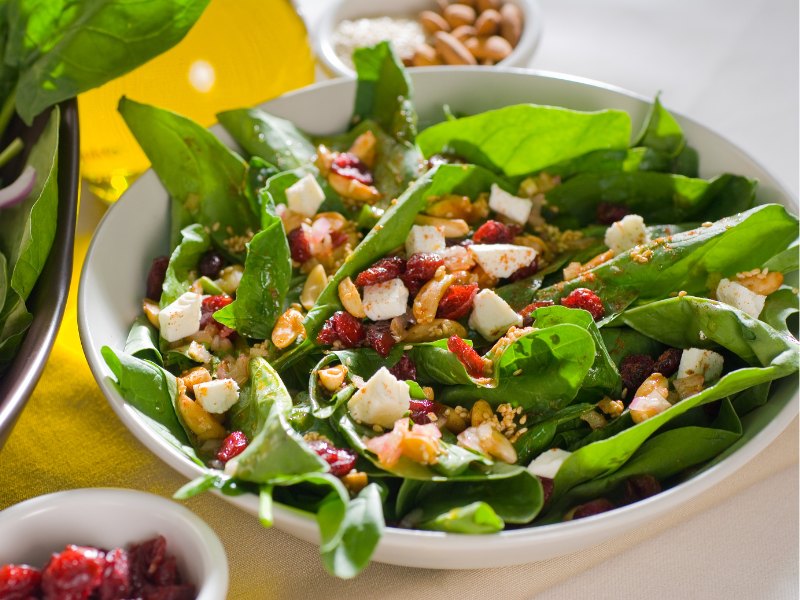 Passende Gewürze zu Spinat 2 spinatsalat