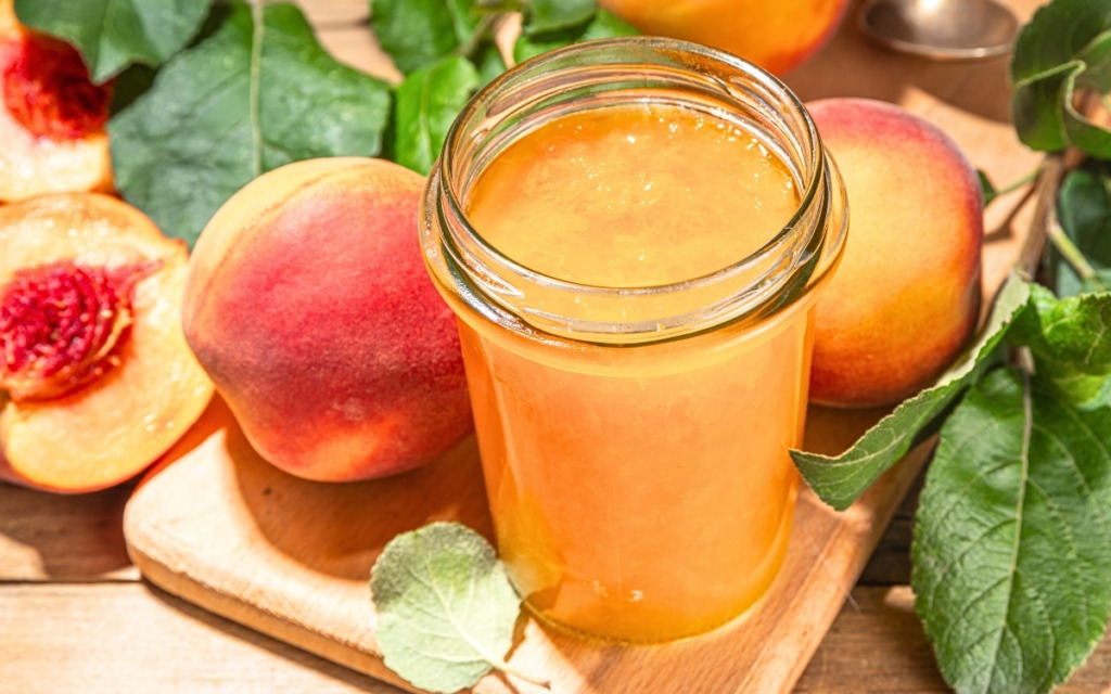 Omas feine Pfirsichmarmelade 1 Pfirischmarmelade selber kochen im Glas