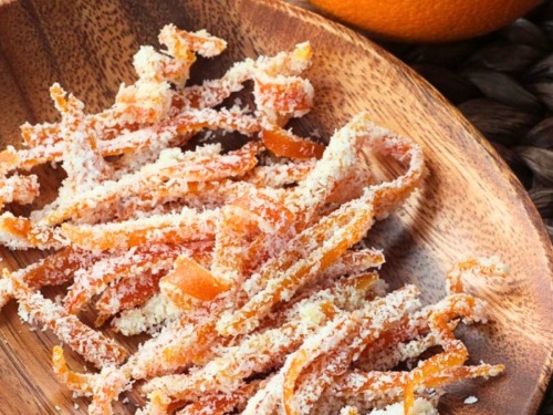 Kandierte Orangenschale für Weihnachten 4 kandierte orangenschale