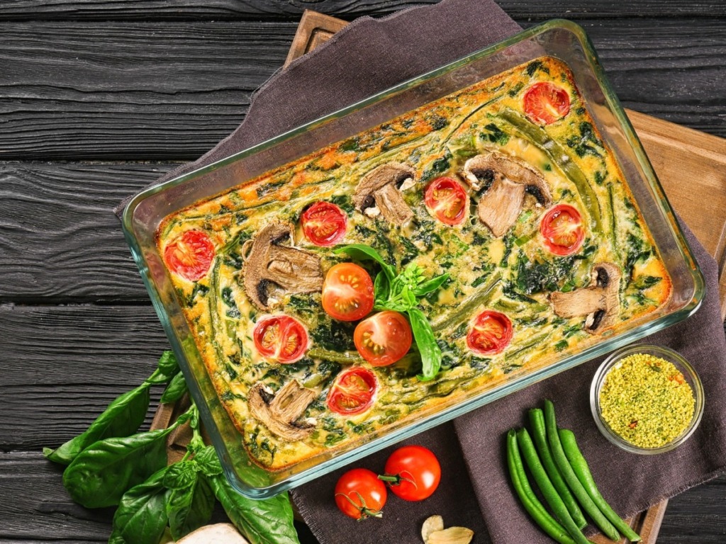 Bunter Gemüsekuchen (Frischkäseauflauf) 1 Gemüsekuchen Rezept gelingsicher von Oma